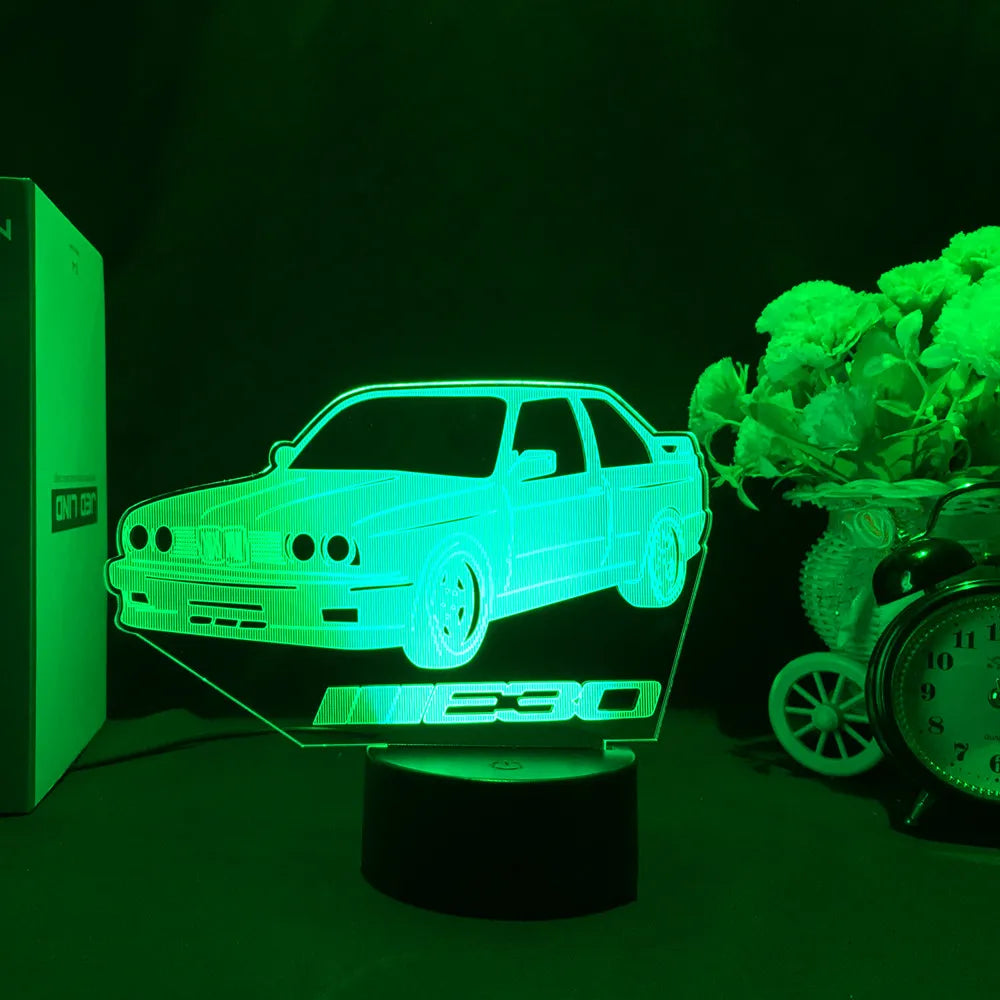 🚗 Lampka Nocna LED - Samochód