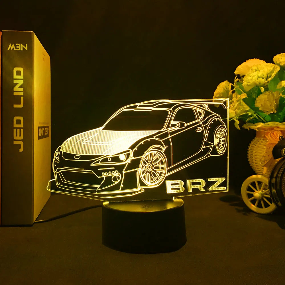 🚗 Lampka Nocna LED - Samochód